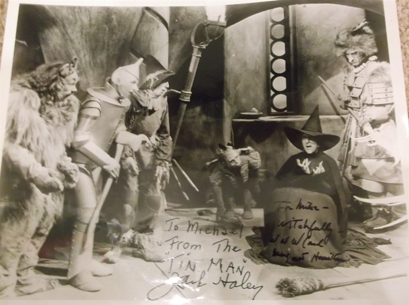 Wizard of Oz Original Publicity Still Photograph Signed & Inscribed by Three Cast Members